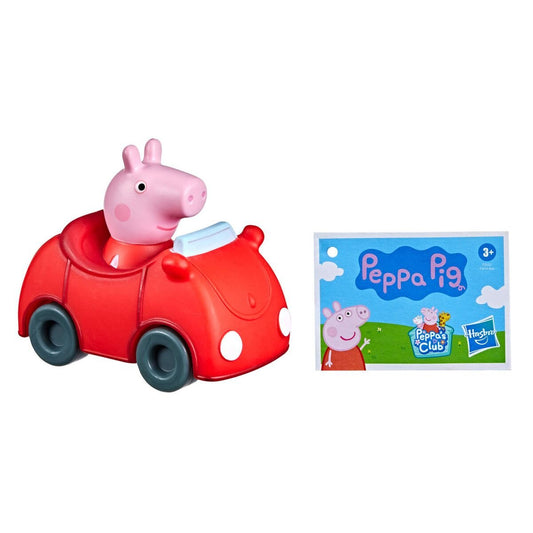 Hasbro Peppa Pig Minifahrzeuge, Vorschulspielzeug mit befestigter Figur, 1 Stück, 10-fach sortiert