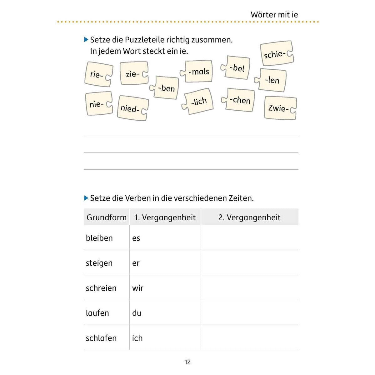 Hauschka Verlag Mein Übungsheft Rechtschreiben 4. Klasse, A5-Heft