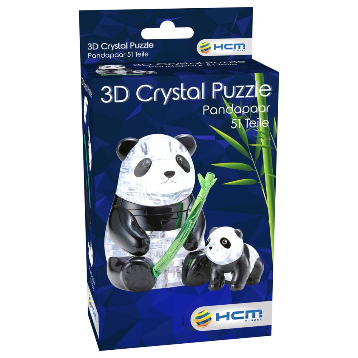 HCM Kinzel Crystal Puzzle - Pandapaar, 52 Teile