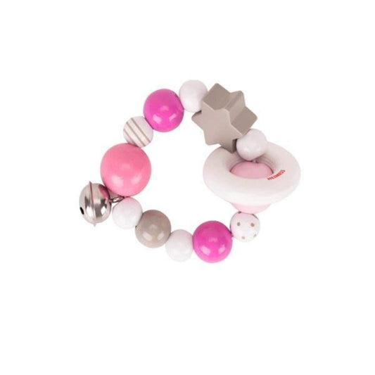 Heimess Greifling Elast in pink, grau, weiß