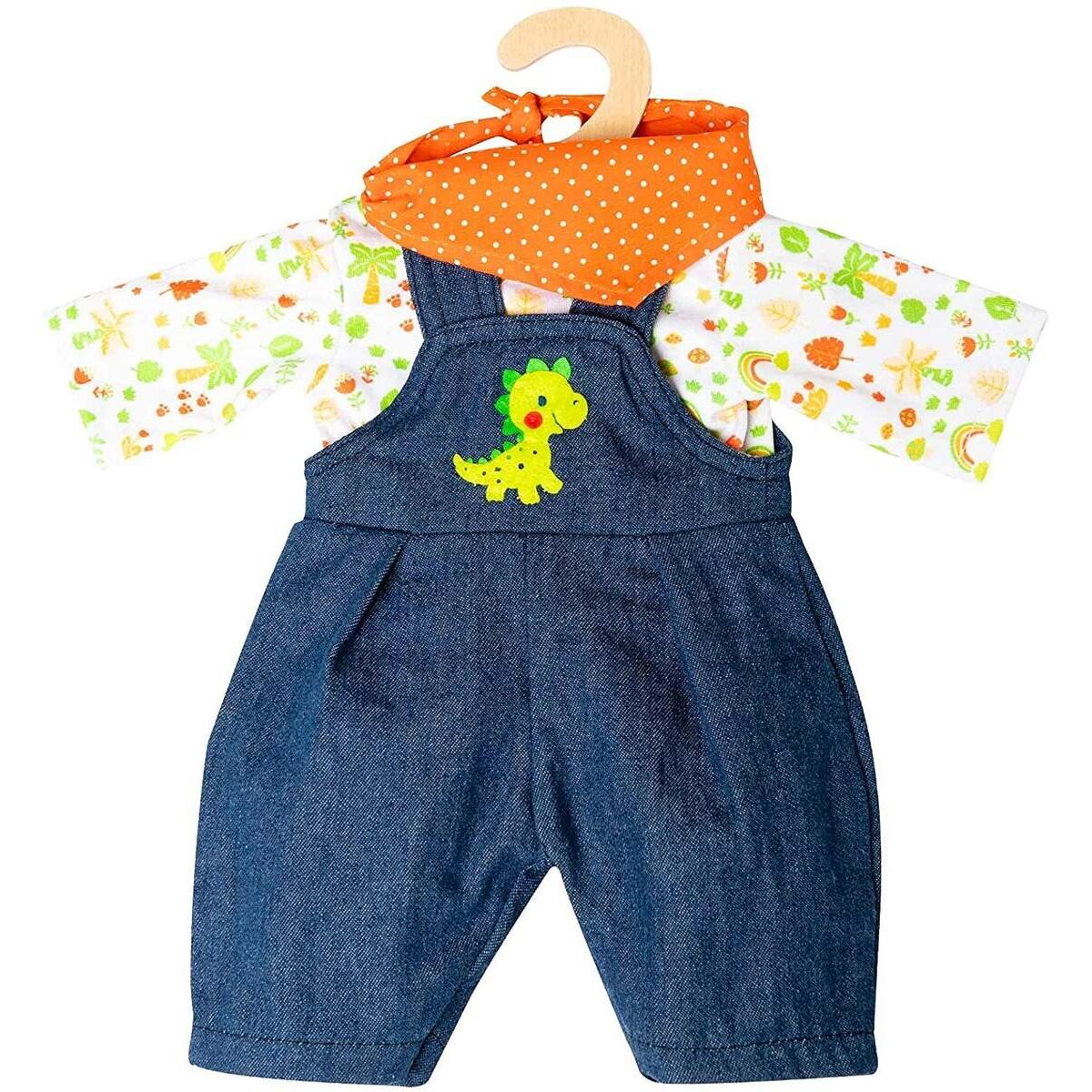 Heless 2115 - Bekleidungs-Set für Puppen im Dino-Design, 3-teilig, Größe 35 - 45 cm