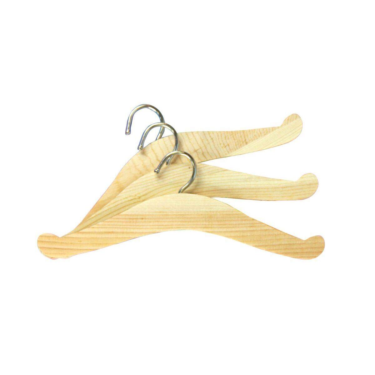 Heless Puppen-Kleiderbügel aus Holz, 3 Stück