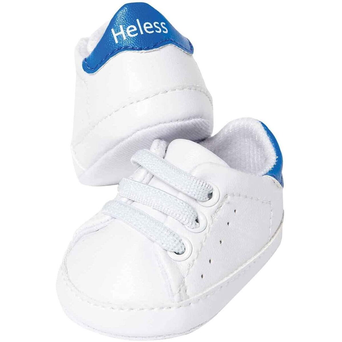 Heless Sneaker für Puppen, in Weiß, Größe 30 – 34 cm, modisches Schuhwerk für den Puppen-Alltag