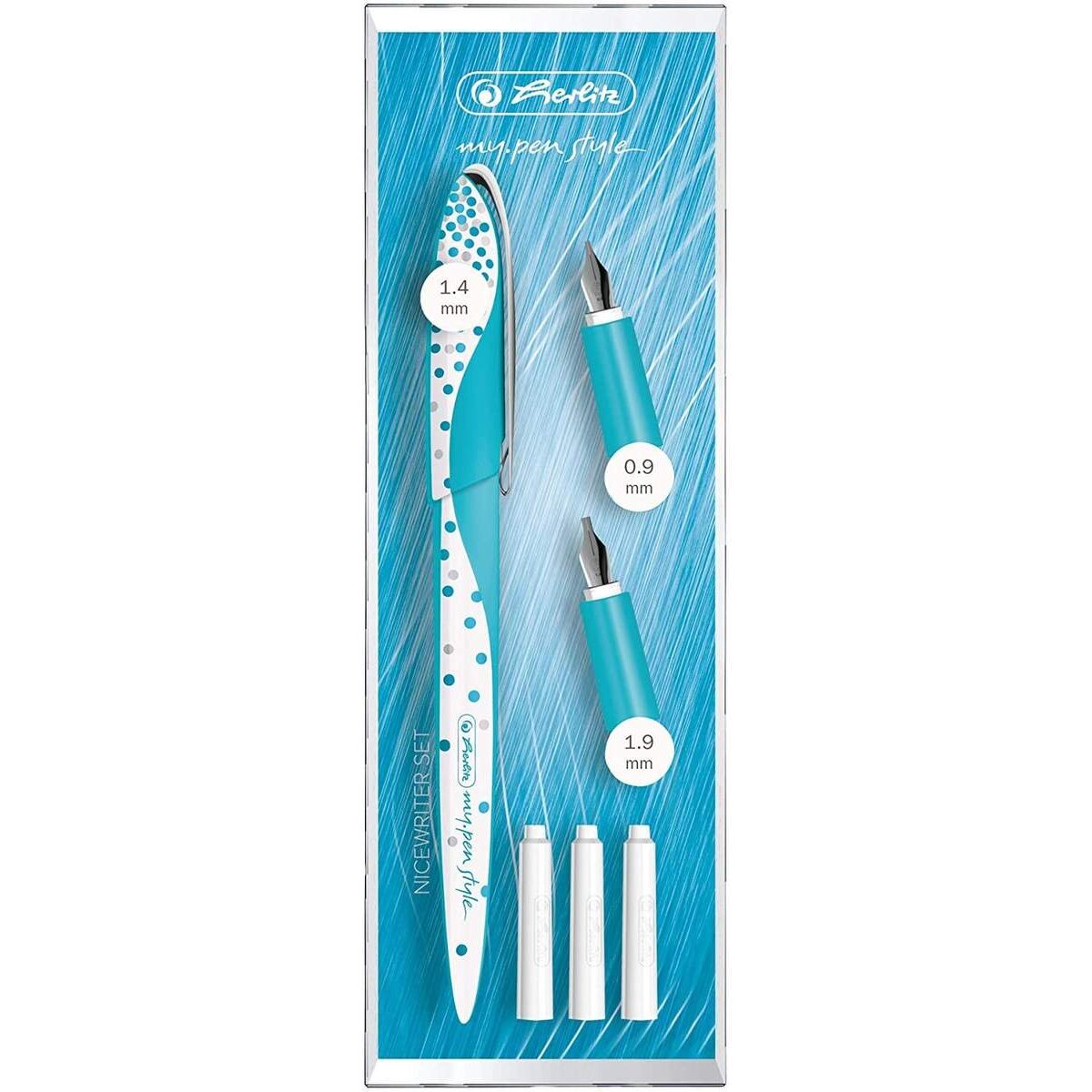 Herlitz Füllhalter Set Py Pen gepunktet Frozen Glam