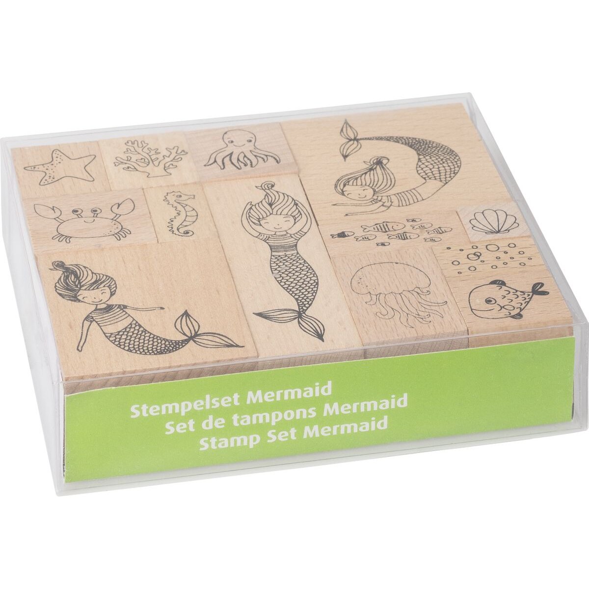 Heyda 204888678 Stempel-Set „Mermaid“