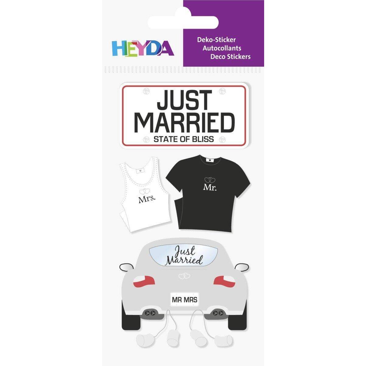 Heyda Deko Sticker Just Married