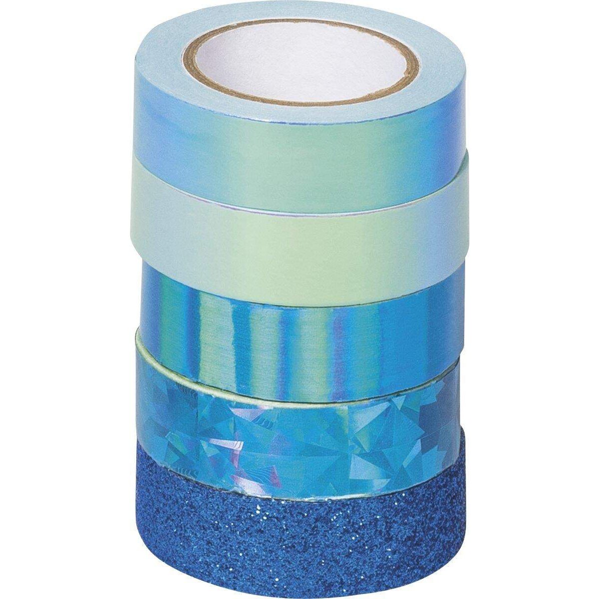 Heyda Deko Tape Mix blau, 5er