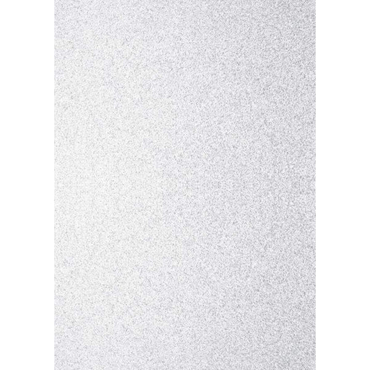 Heyda Glitterkarton weiß A4