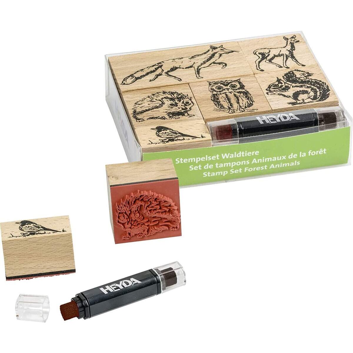 Heyda Stempel Set Waldtiere