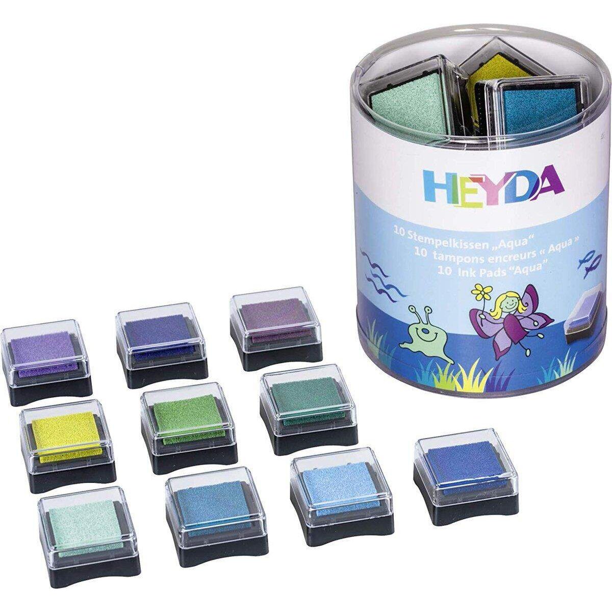 Heyda Stempelkissen-Set "Aqua" 10er