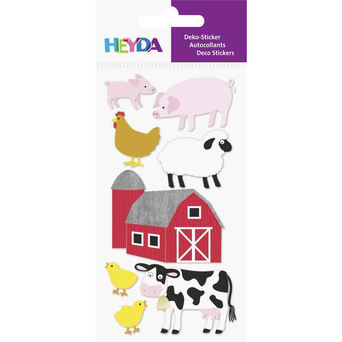 Heyda Sticker Mix Farmtiere