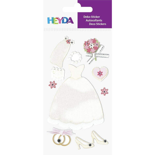 Heyda Sticker Mix-Packung Hochzeitskleid