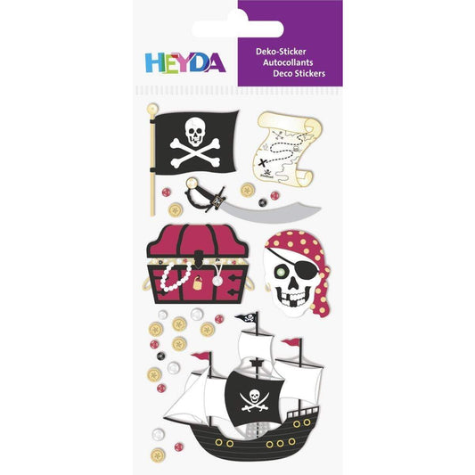 Heyda Sticker-Mix Piraten, 7 Stk.