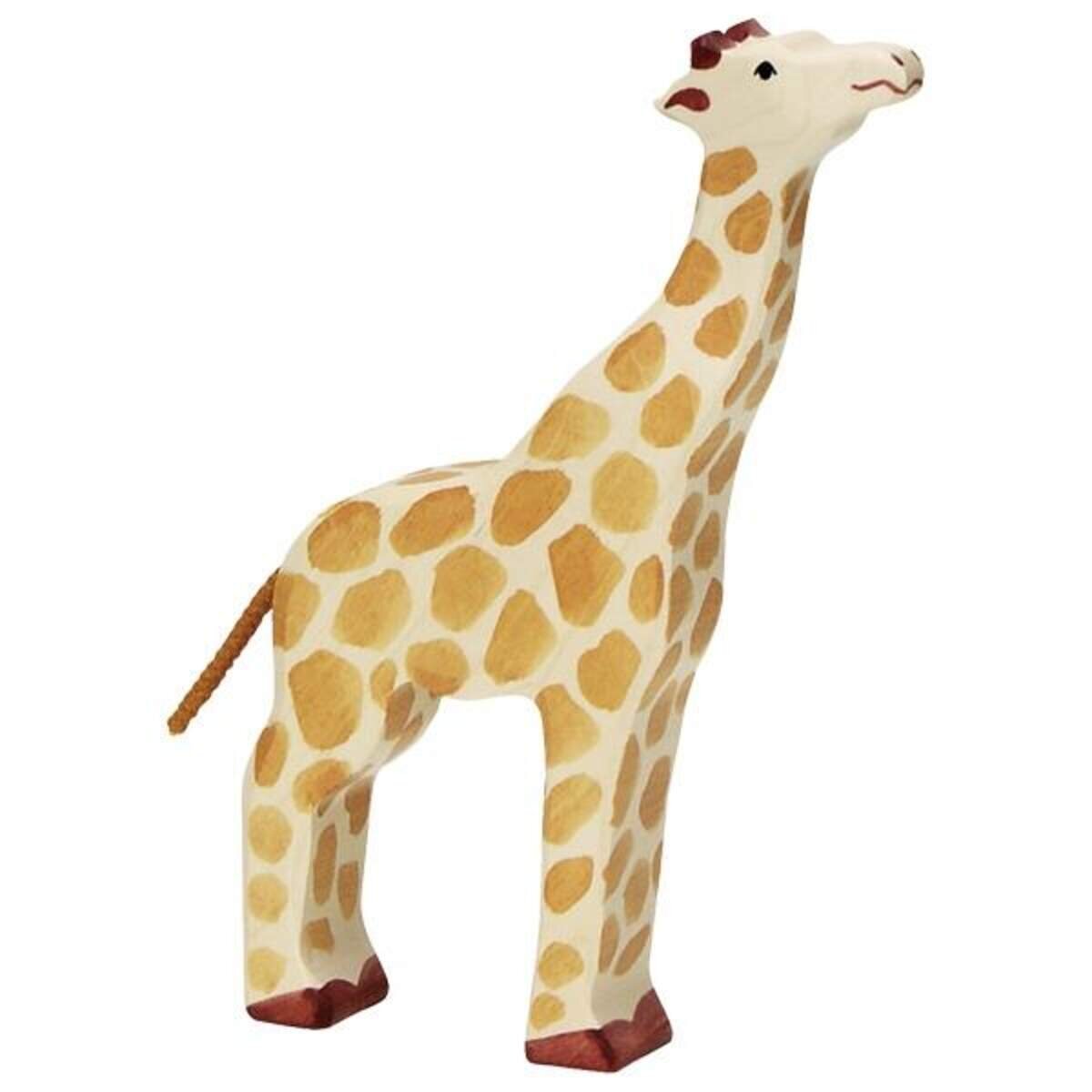 Holztiger Giraffe, Kopf hoch