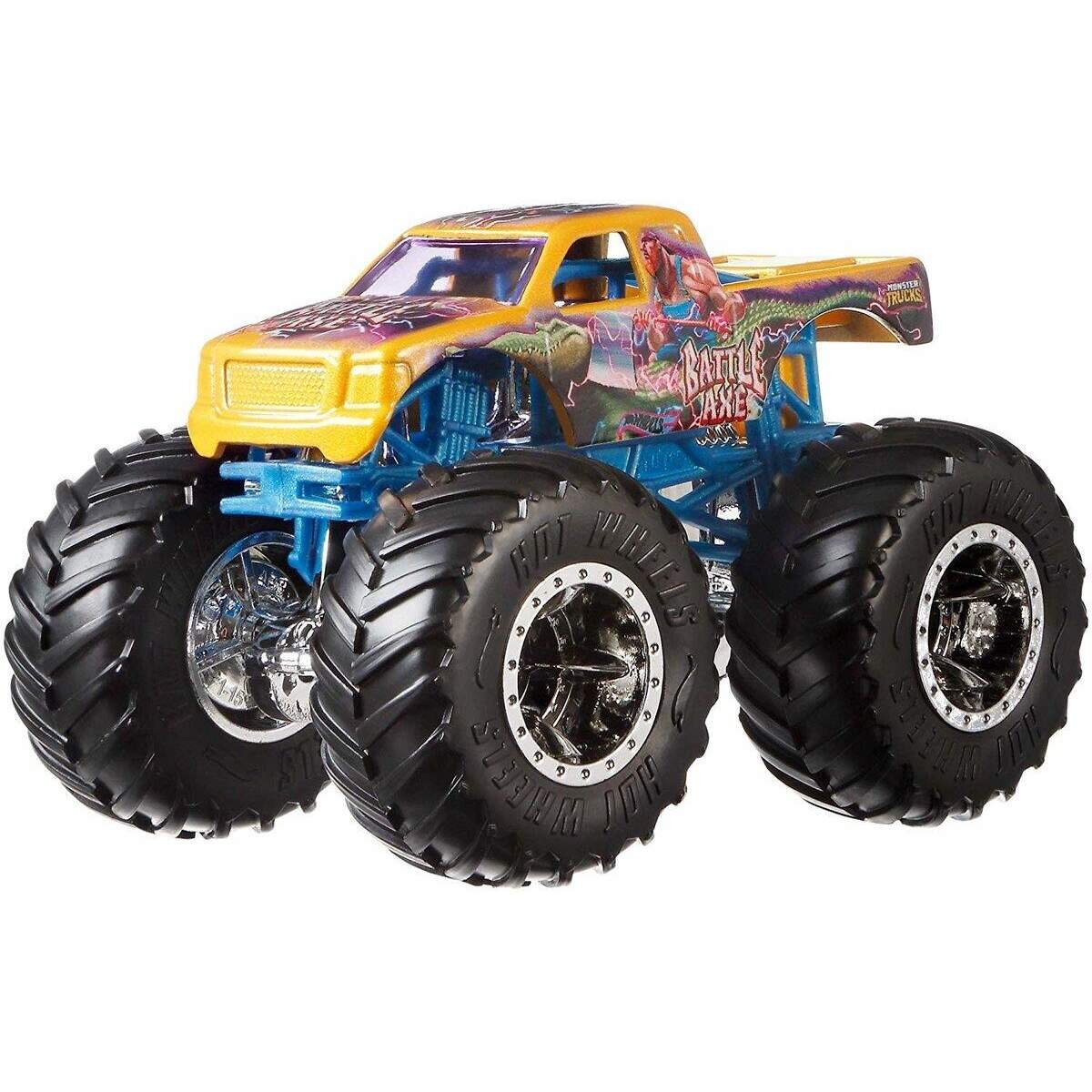 Hot Wheels Wheels Die Cast Sortiment Monster Trucks 1:64, 1 Stück, 4-fach sortiert