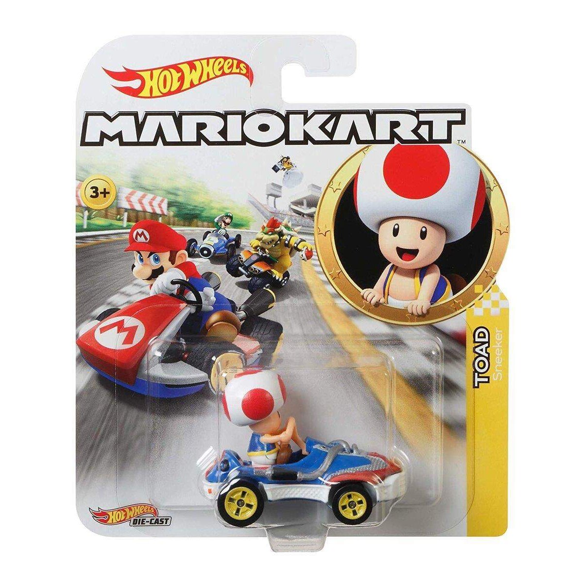 Hot Wheels Mario Kart Replica Die-Cast Toad 1:64