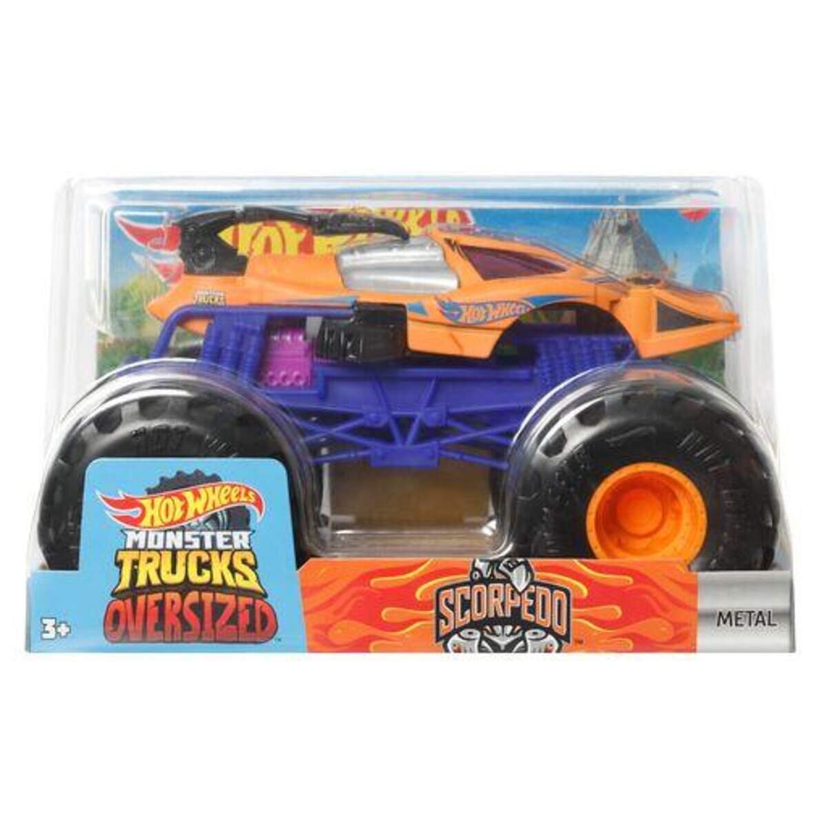 Hot Wheels Monster Trucks Die-Cast 1:24, 1 Stück, sortiert