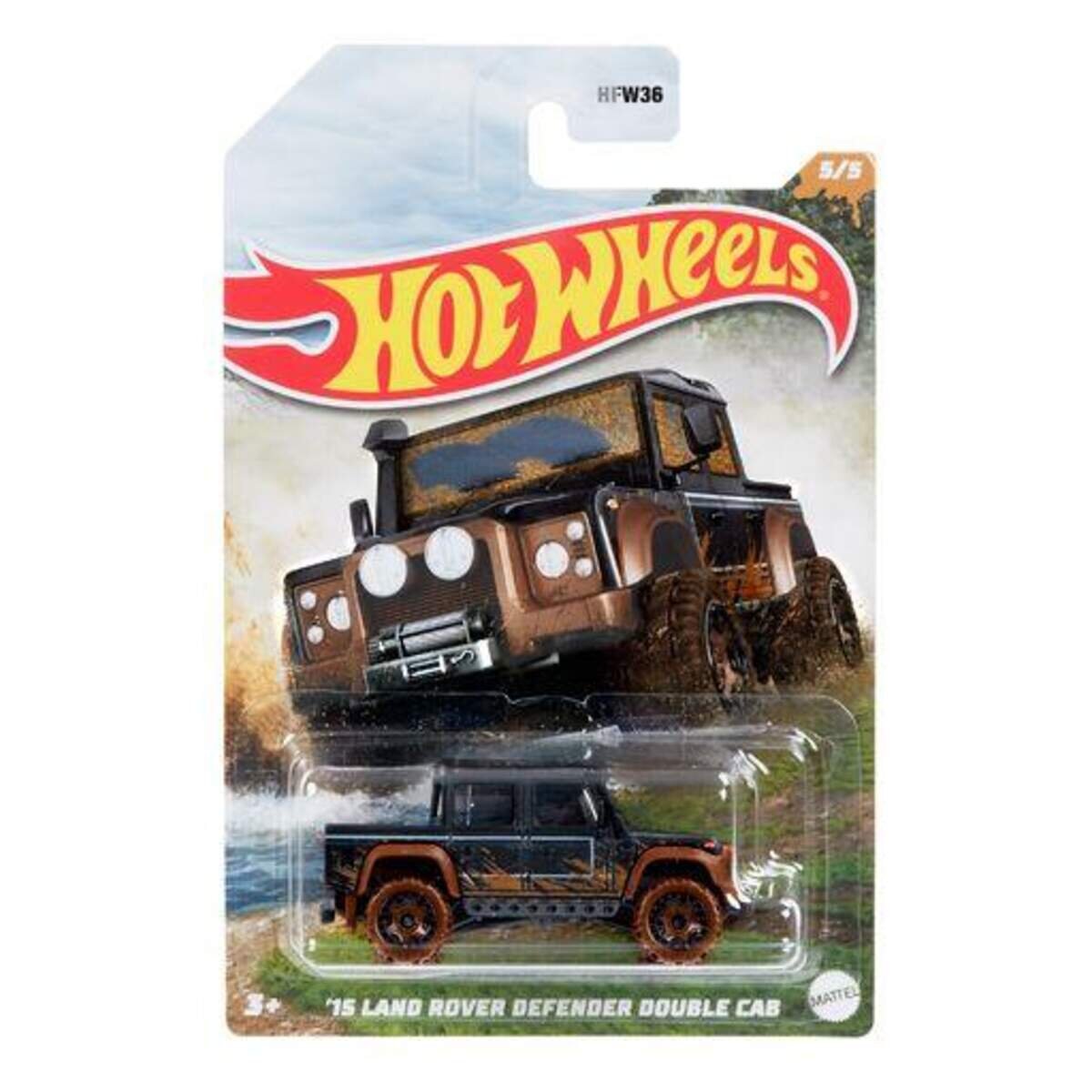 Hot Wheels Mud Runners im Maßstab 1:64, Allrad-Spielzeugautos, 1 Stück, 5-fach sortiert