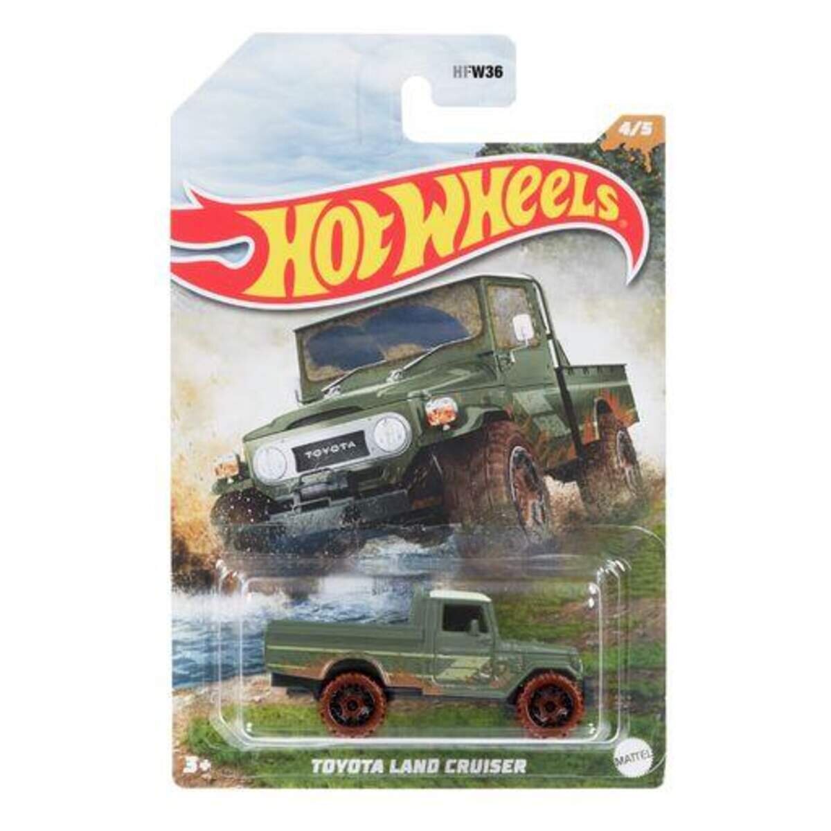 Hot Wheels Mud Runners im Maßstab 1:64, Allrad-Spielzeugautos, 1 Stück, 5-fach sortiert