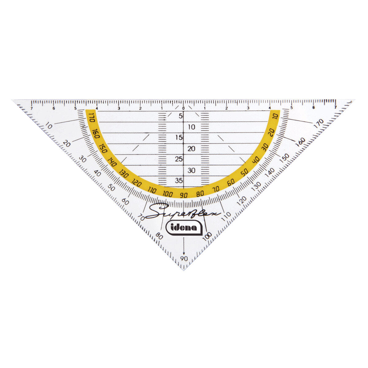 Idena Geometrie-Dreieck "Superflex", 14 cm, transparent