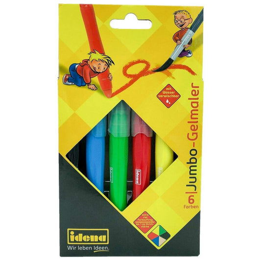 Idena Jumbo Gelmaler, 6 Farben