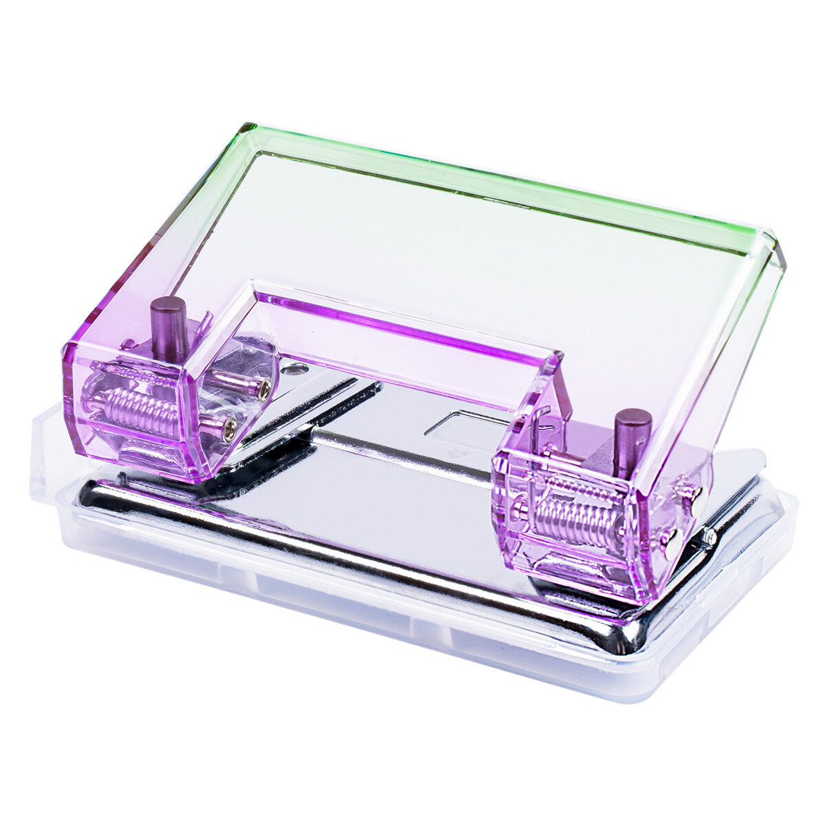 Idena Locher Bicolor bis zu 10 Blätter lila grün 113 x 60 x 52 mm