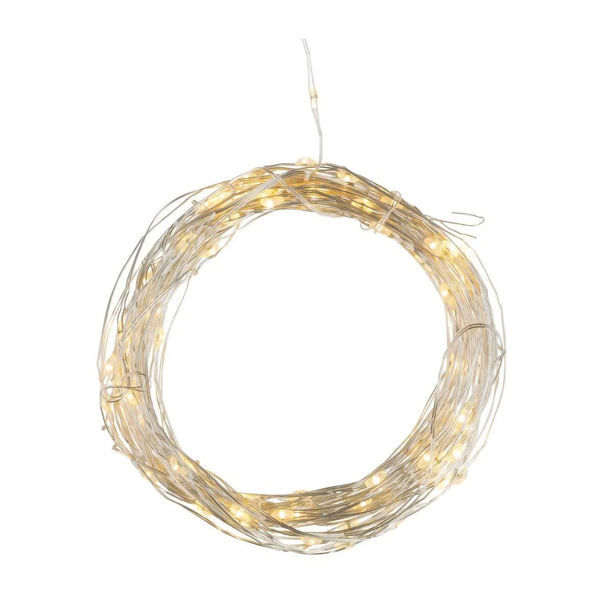 Idena Micro Lichterkette 100 LED WW, Musik, 6h-Timer