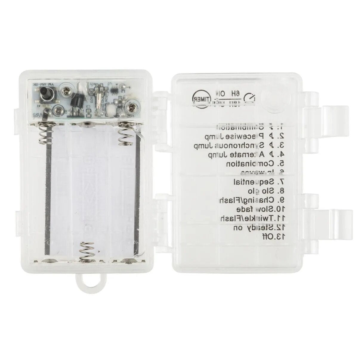 Idena Micro Lichterkette 100 LED WW, Musik, 6h-Timer