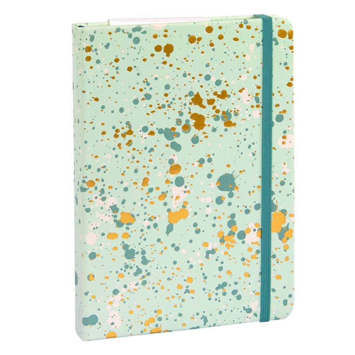 Idena Notizbuch Sparkle mint, kariert