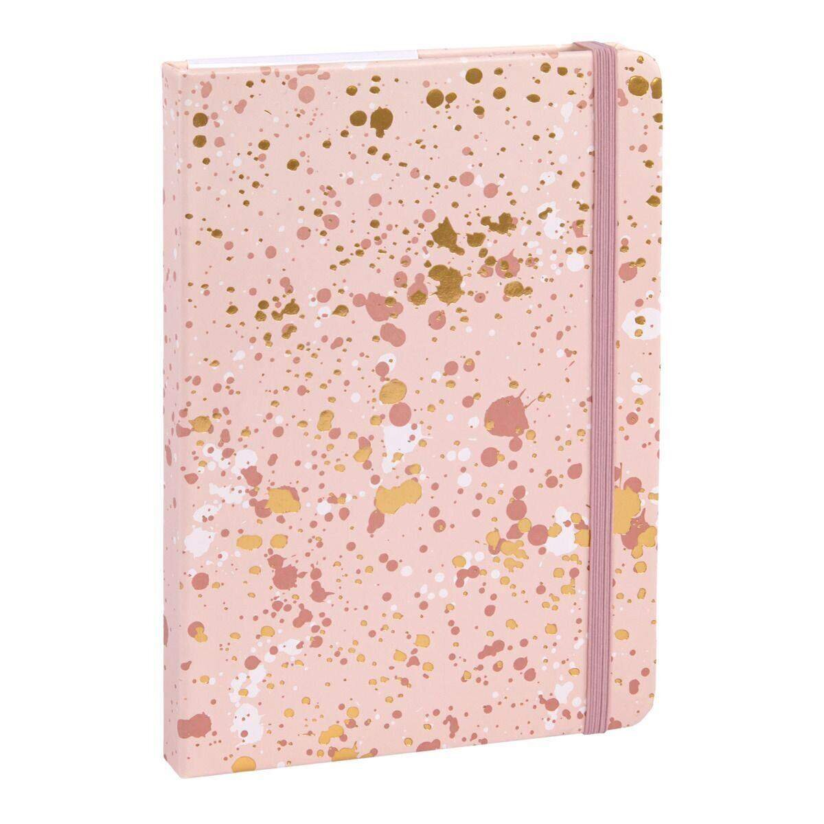 Idena Notizbuch Sparkle rosé, kariert