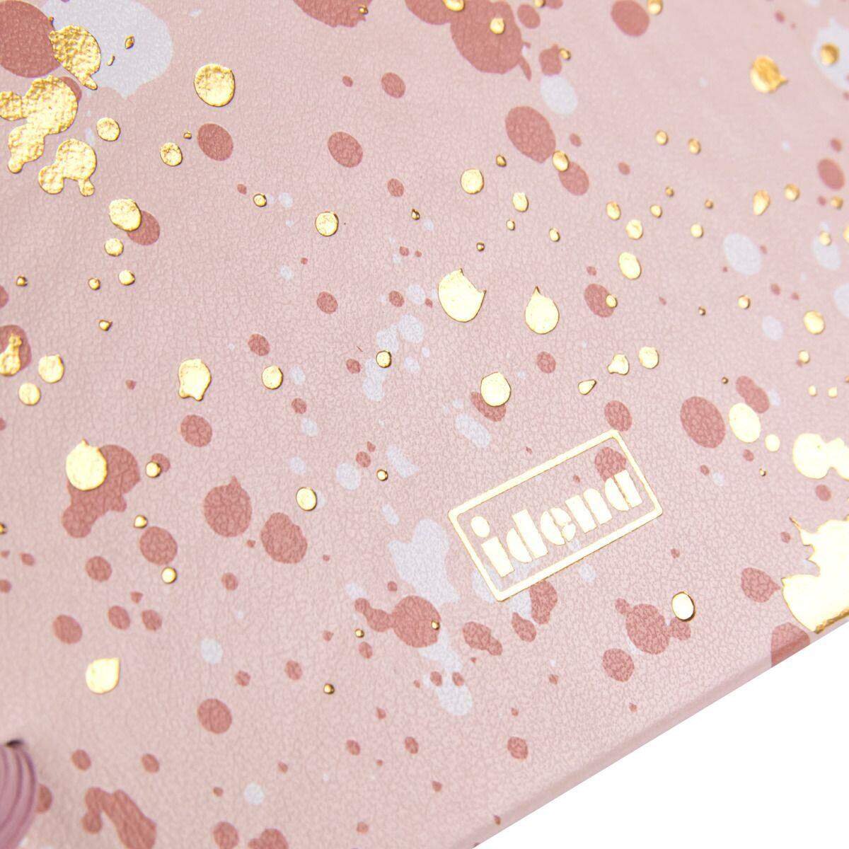 Idena Notizbuch Sparkle rosé, kariert