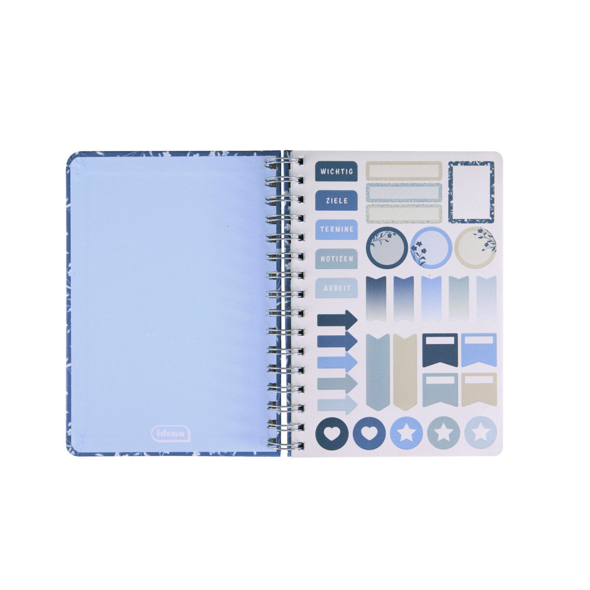 Idena Notizbuch Spiralbindung 78 Seiten gepunktet