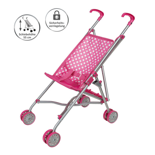 Idena Puppenbuggy, pink