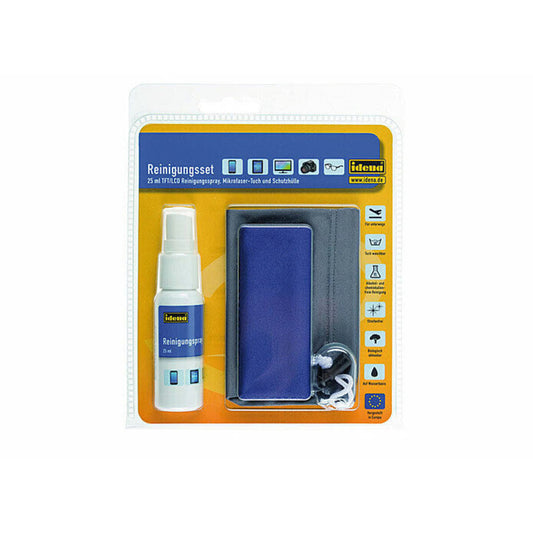 Idena Reinigungsset, 25ml Spray + Mikrofaser-Tuch