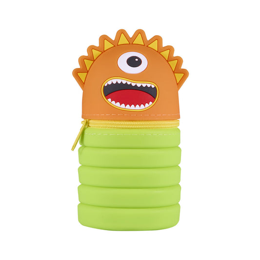 Idena Schlamper Soft Touch Silikon ausziehbar orange grün