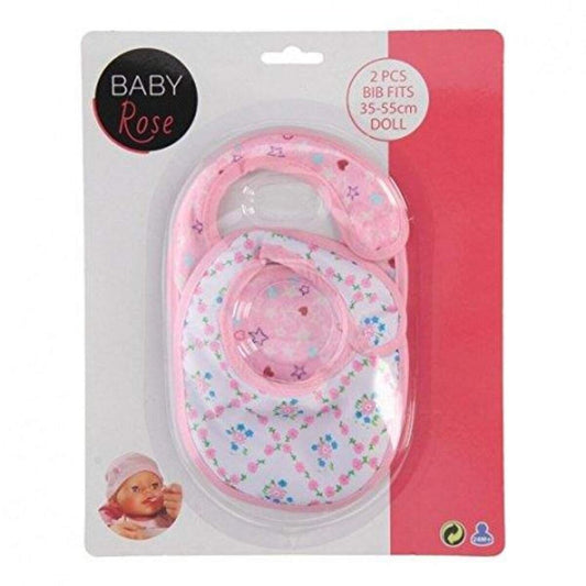 Johntoy Baby Rose Baby-Lätzchen, 2 Stück