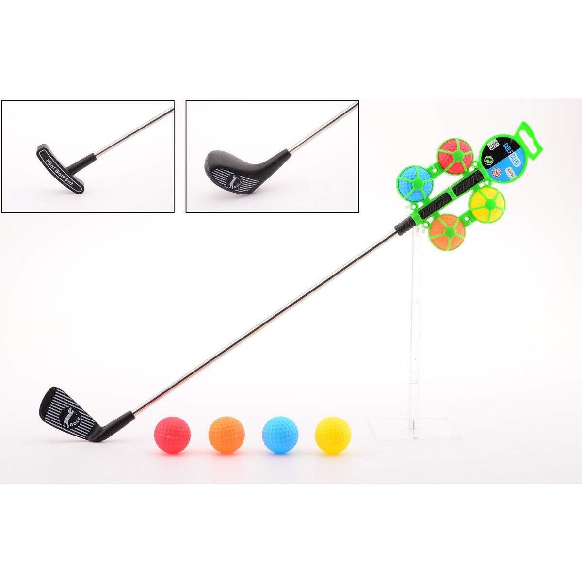 Johntoy Sports Active Golf club mit 4 Bälle 3-fach sortiert