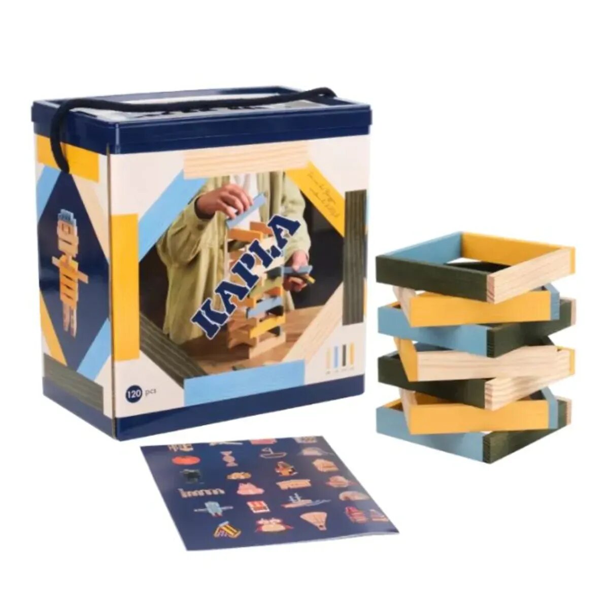 KAPLA® 120er BOX gelb / grün / blau