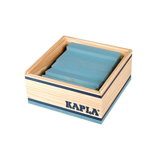 KAPLA® Holzplättchen 40-teilig in Box hellblau