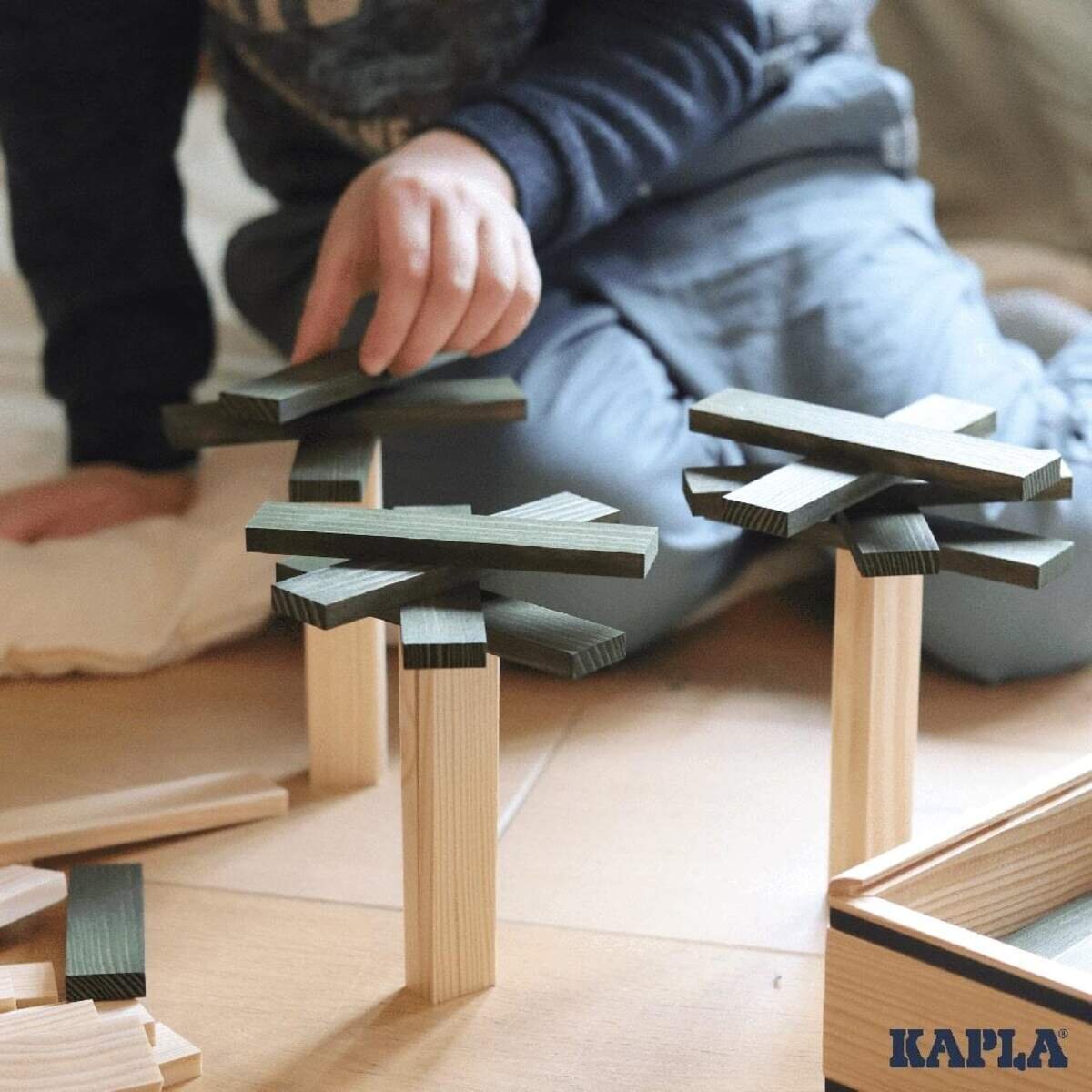 KAPLA® Holzplättchen 40-teilig in Box Grün