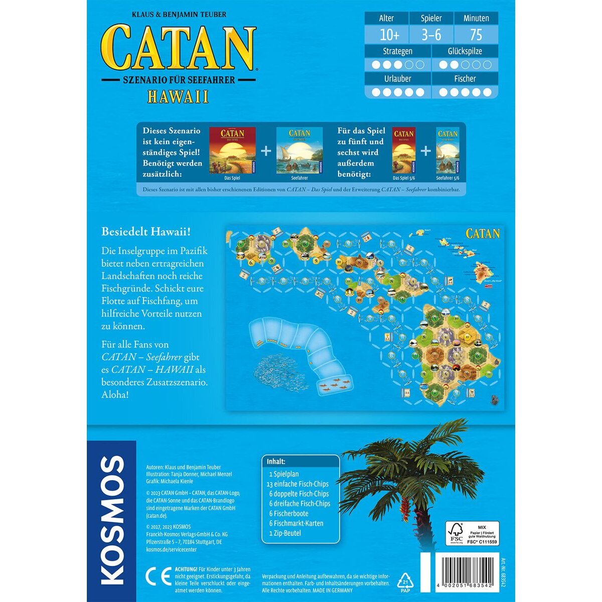 KOSMOS Catan Szenario für Seefahrer - Hawaii