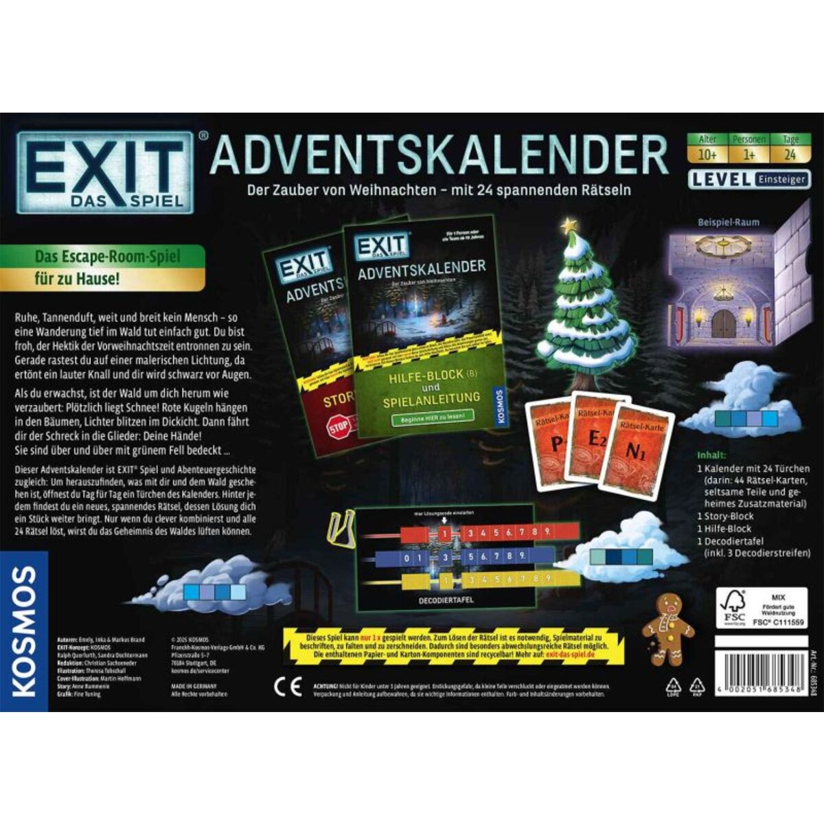 KOSMOS Exit - Das Spiel - Adventskalender: Der Zauber von Weihnachten