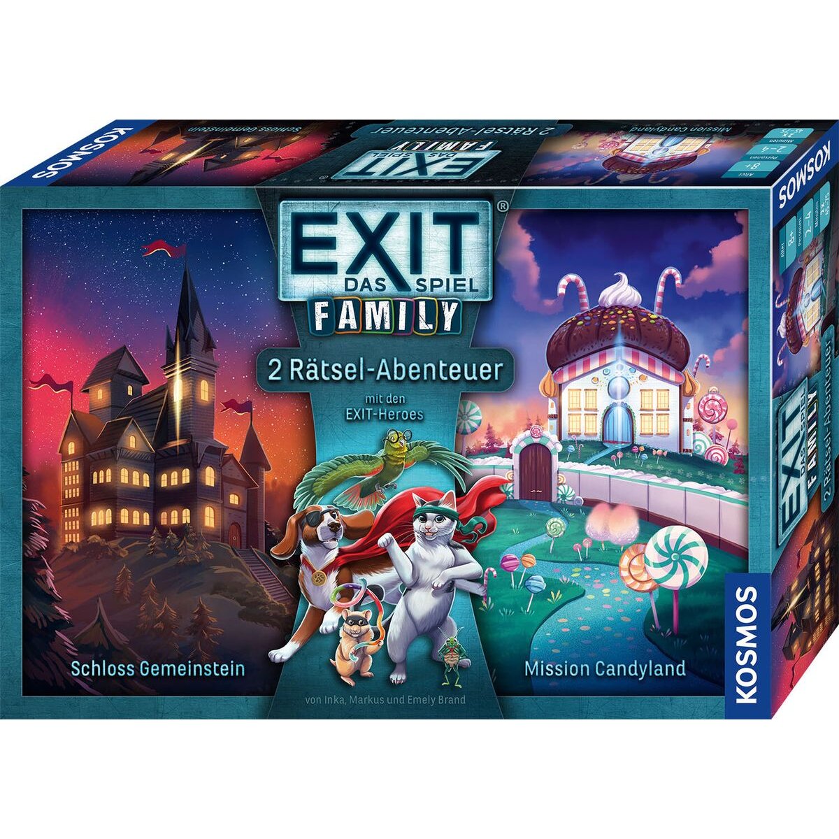 KOSMOS EXIT® Das Spiel Family: Schloss Gemeinstein/Mission Candyland