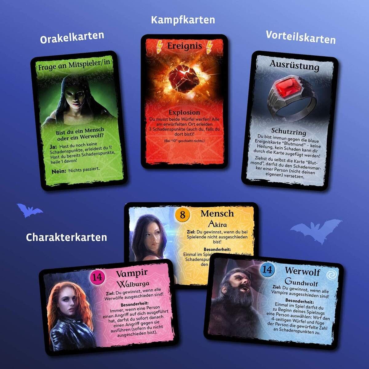 KOSMOS Jäger der Nacht, bissiges Teamspiel nicht nur für Werwölfe