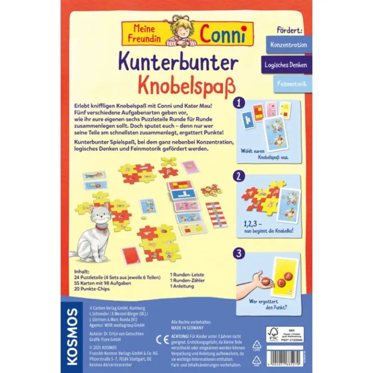 KOSMOS Meine Freundin Conni - Kunterbunter Knobelspaß