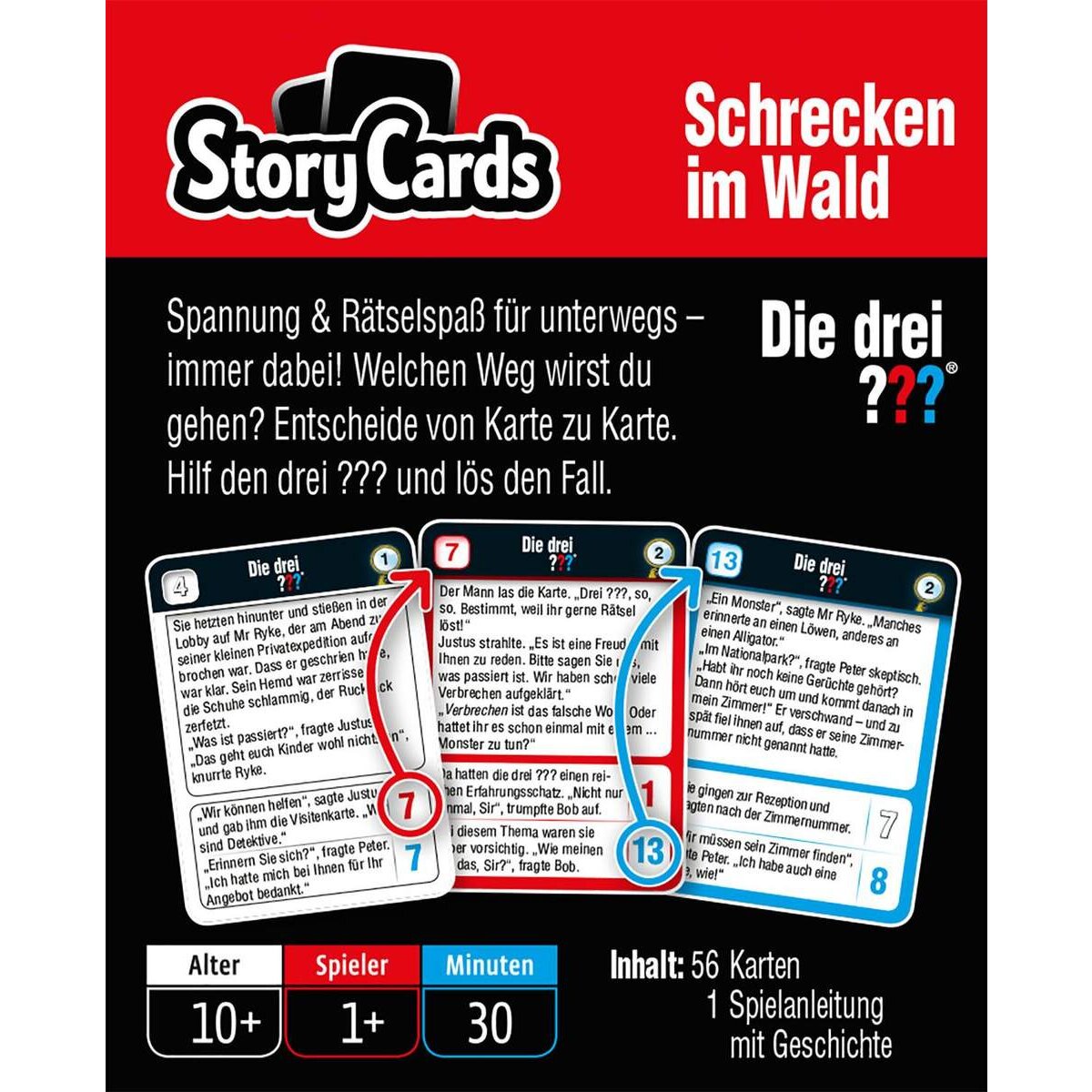 KOSMOS Story Cards Die drei ??? Schrecken im Wald