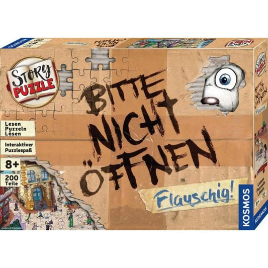 KOSMOS Story-Puzzle: Bitte nicht öffnen - Flauschig! 200 Teile