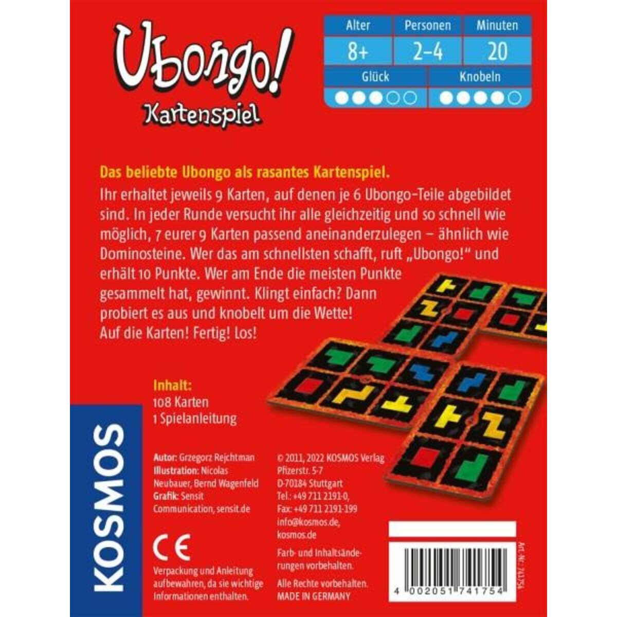 KOSMOS Ubongo - Kartenspiel