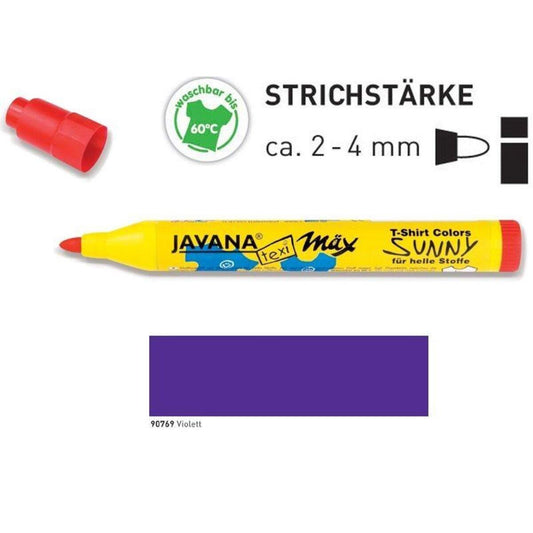 KREUL Javana texi mäx Sunny medium für helle Stoffe Violett