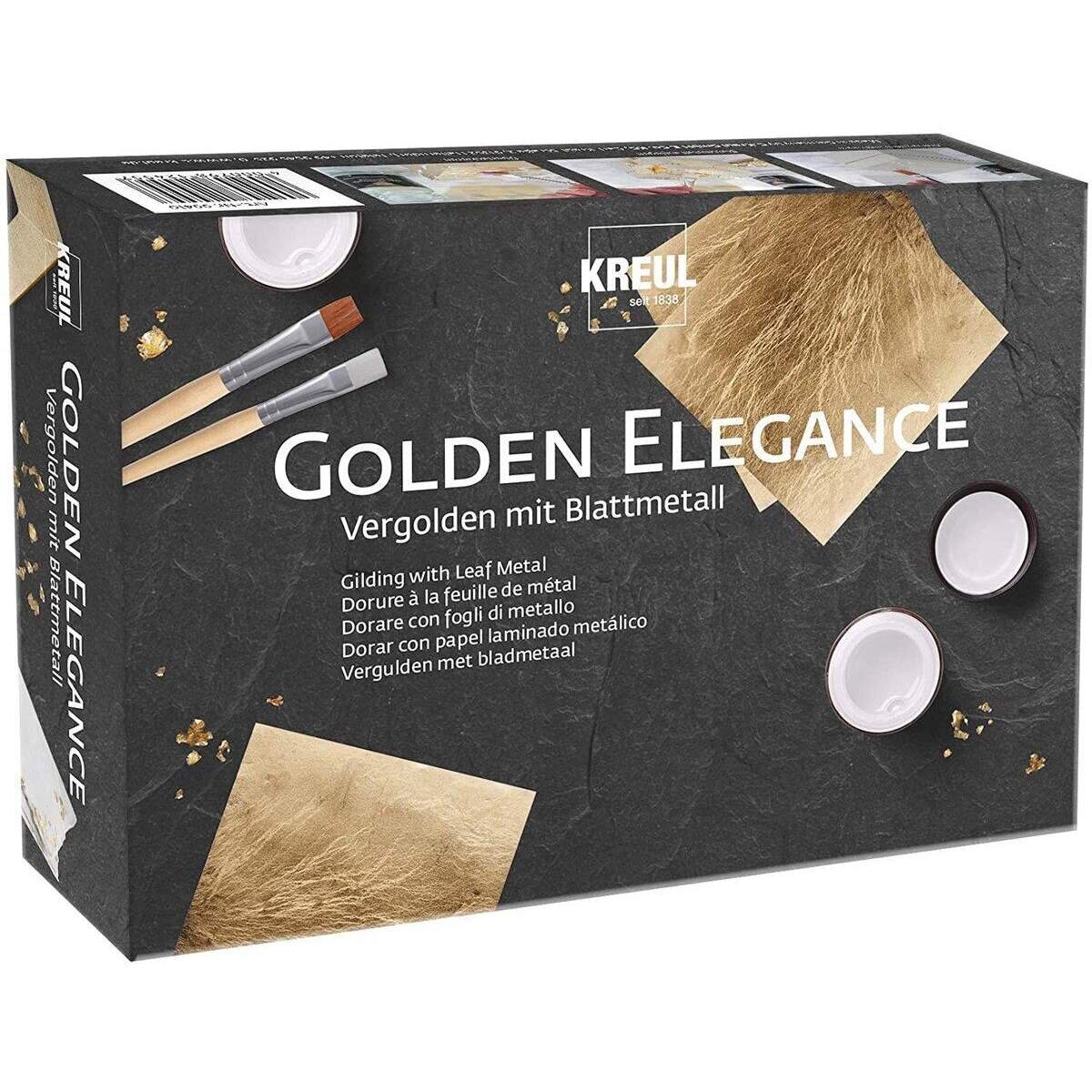 KREUL Vergolden mit Blattmetall Set Golden Elegance